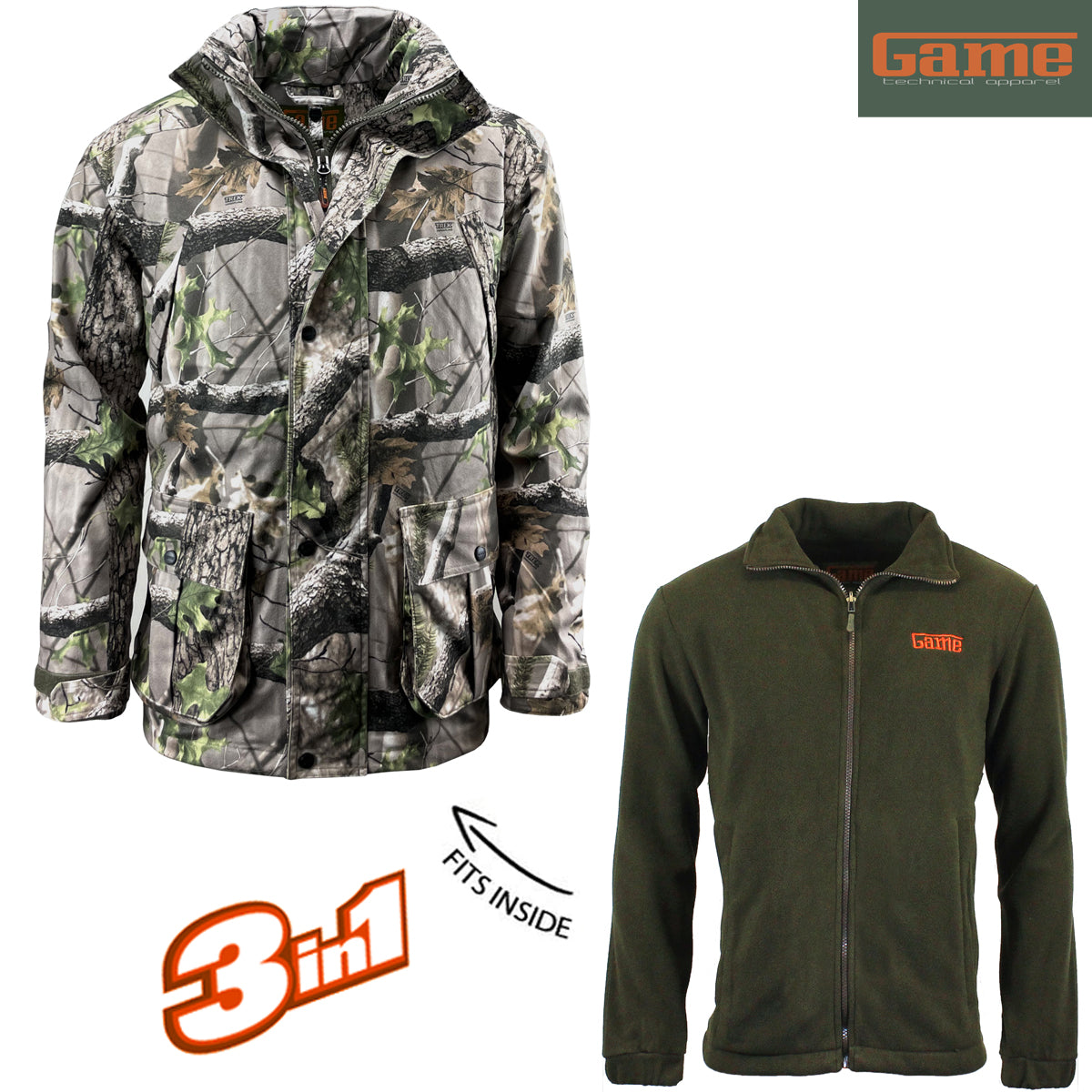 Mens 3 in 1 Hunting Jacket