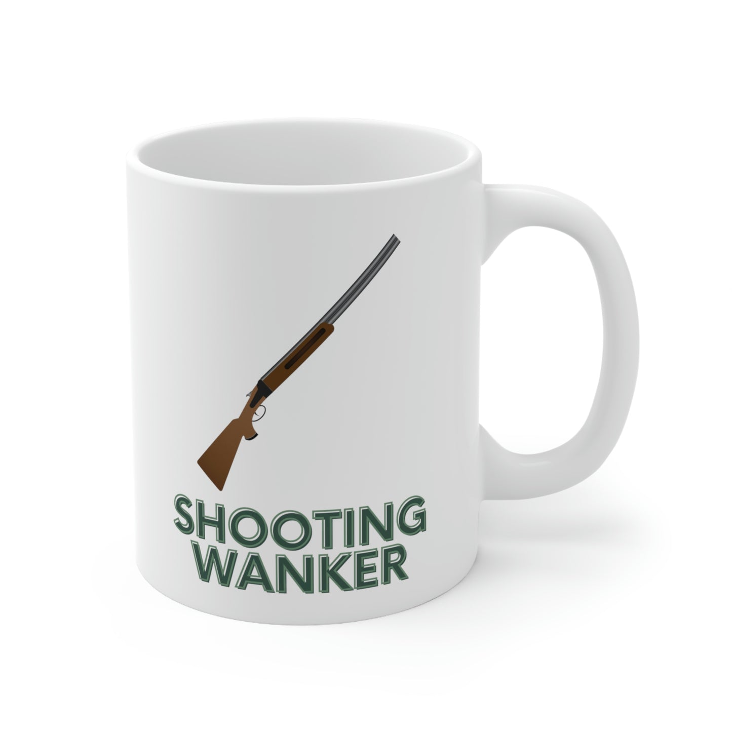 Shooting W*nker Ceramic Coffee Cups, 11oz