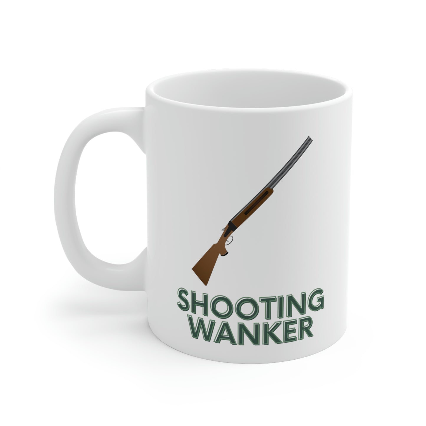 Shooting W*nker Ceramic Coffee Cups, 11oz