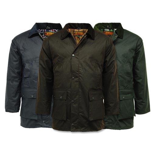 Classic Padded Wax Jacket up to 5XL