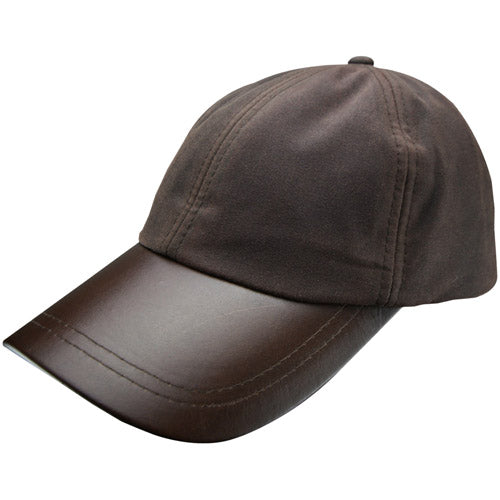 Leather Skip Wax Baseball Cap