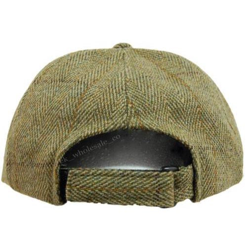 Tweed Leather Skip Hat